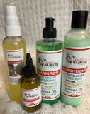 Maintenance bundle Shampoo + Conditioner + Leave-in + 2oz Growth oil
