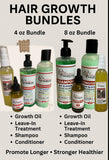 Maintenance bundle Shampoo + Conditioner + Leave-in + 2oz Growth oil
